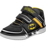 Schwarze Batman LED Schuhe & Blink Schuhe ohne Verschluss aus PU für Kinder 