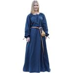 Reduzierte Blaue Battle-Merchant Maxi Mittelalterkleider aus Baumwolle für Damen Größe S 
