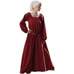 Rote Battle-Merchant Maxi Mittelalterkleider aus Baumwolle für Damen Größe XXL 