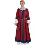 Rote Battle-Merchant Mittelalterkleider aus Baumwolle für Damen Größe M 
