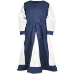 Blaue Battle-Merchant Maxi Maxikleider für Kinder & lange Kinderkleider aus Baumwolle für Mädchen Größe 128 
