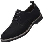 Schwarze Lack-Optik Business Outdoor Schuhe mit Reißverschluss in Breitweite aus Leder für Herren Größe 39 für den für den Winter 