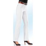 Weiße bader High Waist Jeans aus Denim für Damen Größe XXL 