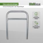 Baumarktplus - Fahrrad Anlehnbügel feuerverzinkt zum Einbetonieren Fahrradständer Anlehnständer Poller