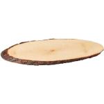 Reduzierte Rustikale Ovale Dekoschalen aus Rindenholz 