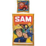 Dunkelblaue Feuerwehrmann Sam Wendebettwäsche mit Reißverschluss aus Baumwolle 135x200 