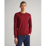 Rote Gant Rundhals-Ausschnitt Kaschmir-Pullover aus Baumwolle für Herren für den für den Herbst 