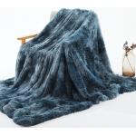 Blaue Kuscheldecken & Wohndecken aus Baumwollmischung 130x160 