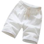 Weiße Baggy-Shorts aus Gummi für Herren Größe XXL 