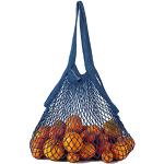 UYST 3 Stück Einkaufsnetz Netz Tasche aus Baumwolle Mesh Einkaufen  Netzbeutel Mit Langer Griff Portable Einkaufsnetztasche kurzem Waschbar Für  Obst