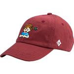 Burgundfarbene Pippi Langstrumpf Basecaps für Kinder & Baseball-Caps für Kinder 