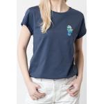 Dunkelblaue Die Schlümpfe Schlumpfine Nachhaltige T-Shirts aus Baumwolle für Damen Größe S 