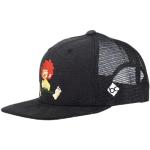 Schwarze Pumuckl Snapback-Caps aus Mesh für Herren Einheitsgröße 
