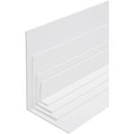 Weiße L-förmige Winkelleisten aus PVC 