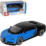 Schwarze Bburago Bugatti Chiron Modellautos & Spielzeugautos aus Metall 