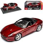 Rote Bburago Ferrari California Modellautos & Spielzeugautos aus Metall 