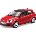 Reduzierte Rote Bburago Volkswagen / VW Polo Mk5 Modellautos & Spielzeugautos aus Kunststoff für 3 - 5 Jahre 
