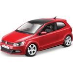 Rote Bburago Volkswagen / VW Polo Mk5 Modellautos & Spielzeugautos aus Kunststoff für 3 - 5 Jahre 