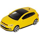 Gelbe Bburago Volkswagen / VW Polo Mk5 Modellautos & Spielzeugautos aus Metall 