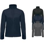 Marineblaue B&C Fleecejacken mit Reißverschluss aus Fleece für Damen Größe XXL 