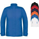 Royalblaue B&C Winterjacken mit Reißverschluss aus Polyester gepolstert für Damen Größe L für den für den Winter 