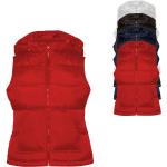Rote B&C Thermowesten mit Reißverschluss aus Nylon für Damen Größe XXL für den für den Winter 