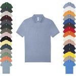 Nudefarbene B&C Herrenpoloshirts & Herrenpolohemden mit Knopf aus Baumwolle trocknergeeignet Größe M 
