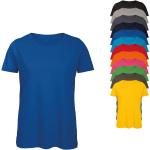 Fuchsiafarbene Kurzärmelige B&C Bio T-Shirts aus Baumwolle für Damen Größe S 