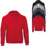 Rote B&C Zip Hoodies & Sweatjacken mit Reißverschluss für Damen Größe M für den für den Winter 