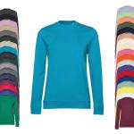 Graue B&C Damensweatshirts aus Baumwolle Größe 3 XL 