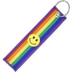 Bunte Bestickte LGBT Gay Pride Schlüsselanhänger & Taschenanhänger aus Nylon für Herren 