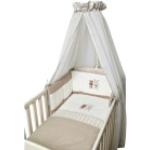 Braune Be Be´s Collection Baby Bettsets aus Baumwolle 3-teilig 
