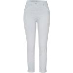 Silberne Slim Fit Jeans aus Denim für Damen 