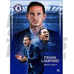 Be The Star Posters Chelsea FC 2019/20 Frank Lampard Action Poster, offizielles Lizenzprodukt, erhältlich in den Größen A3 und A2 (A2)