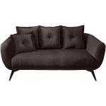 Reduzierte Braune Moderne ALEA Zweisitzer-Sofas aus Textil Breite 150-200cm, Höhe 50-100cm, Tiefe 100-150cm 2 Personen 