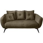 Reduzierte Grüne Moderne ALEA Zweisitzer-Sofas aus Textil Breite 150-200cm, Höhe 50-100cm, Tiefe 100-150cm 2 Personen 