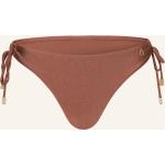 Schokoladenbraune Beachlife Bikinihosen & Bikinislips mit Cutwork aus Polyamid für Damen Größe S 