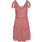 Rote BEACH TIME Mini V-Ausschnitt Minikleider & kurze Kleider mit Volants aus Jersey für Damen Größe XS für den für den Sommer 