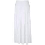 Weiße BEACH TIME Maxi Maxiröcke mit Volants aus Jersey für Damen Größe XS 