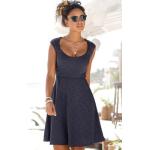 Marineblaue BEACH TIME Sommerkleider aus Polyester für Damen Größe XS für den für den Sommer 