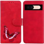 Rote realme C35 Hüllen Art: Flip Cases mit Insekten-Motiv mit Bildern aus Leder stoßfest 