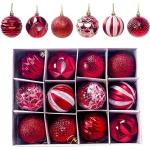 Reduzierte Rote Christbaumkugeln & Weihnachtsbaumkugeln aus Kristall 