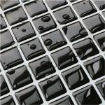 Reduzierte Schwarze Mosaik Wandfliesen aus PVC 