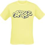 Beastie Boys T-Shirt - Graffiti Logo - S bis M - für Männer - Größe S - gelb - Lizenziertes Merchandise