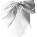 Weiße Elegante Haarschleifen aus Textil für Damen für die Braut 