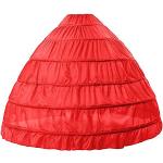 Rote Vintage Damenpetticoats Einheitsgröße 