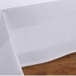 Weiße Runde eckige Tischdecken 180 cm aus Baumwolle 