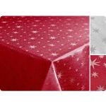 Rote Sterne Rechteckige eckige Tischdecken 140 cm aus Kunstfaser 1-teilig 