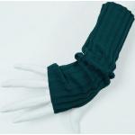 Petrolfarbene Elegante Damenarmstulpen & Damenhandstulpen aus Wolle Handwäsche für den für den Herbst 
