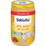 Bebivita Bio Babygläschen Frucht & Getreide Apfel-Mango mit Vollkorn - 250 g